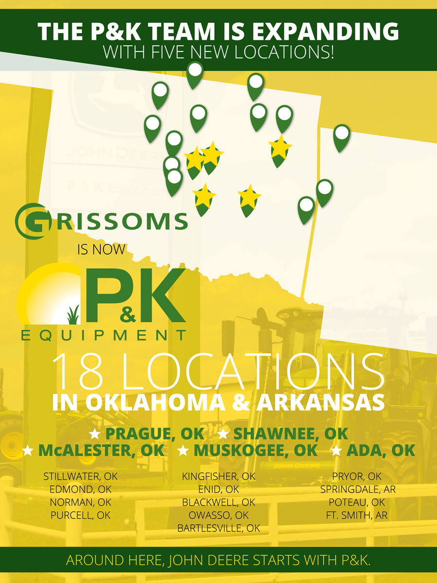 P K Acquires Grissoms Five Oklahoma Locations P K Equipment
