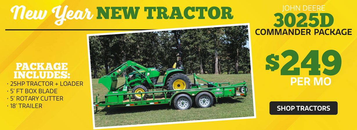 New Year. New John Deere Tractor. Get the Commander Package at P&K!