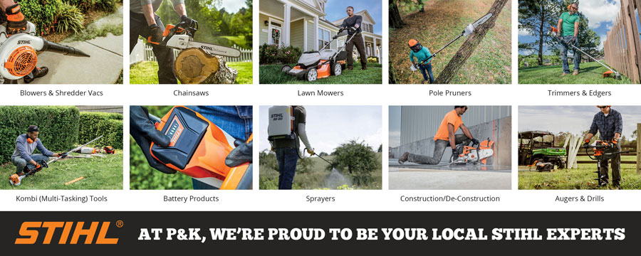 Select your local P&K STIHL location from the drop down list below.
