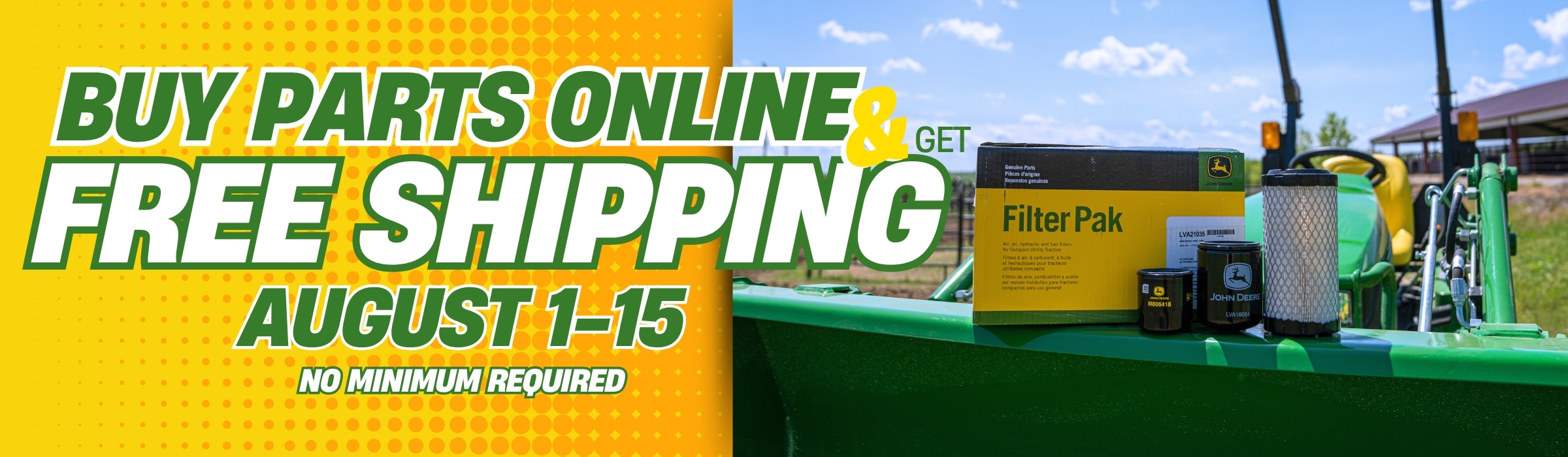 FREE SHIPPING ON ALL ORDERS ON SHOP.DEERE